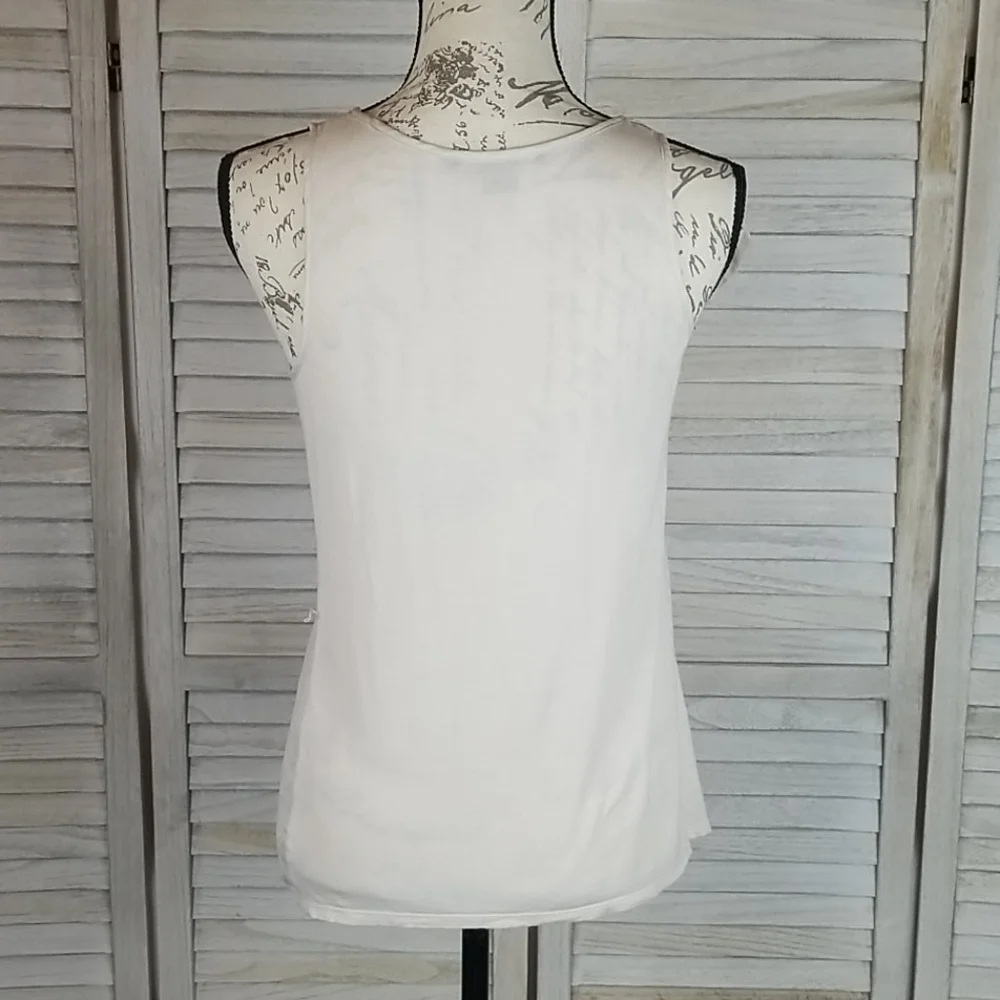 Metallic Studded Armani Exchange Sleeveless Blouse, S/P - Picture 5 of 8